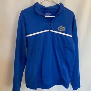 Nike Golf Tour Performance UF Florida Gators 1/4 Zip Jacket Blue Size M